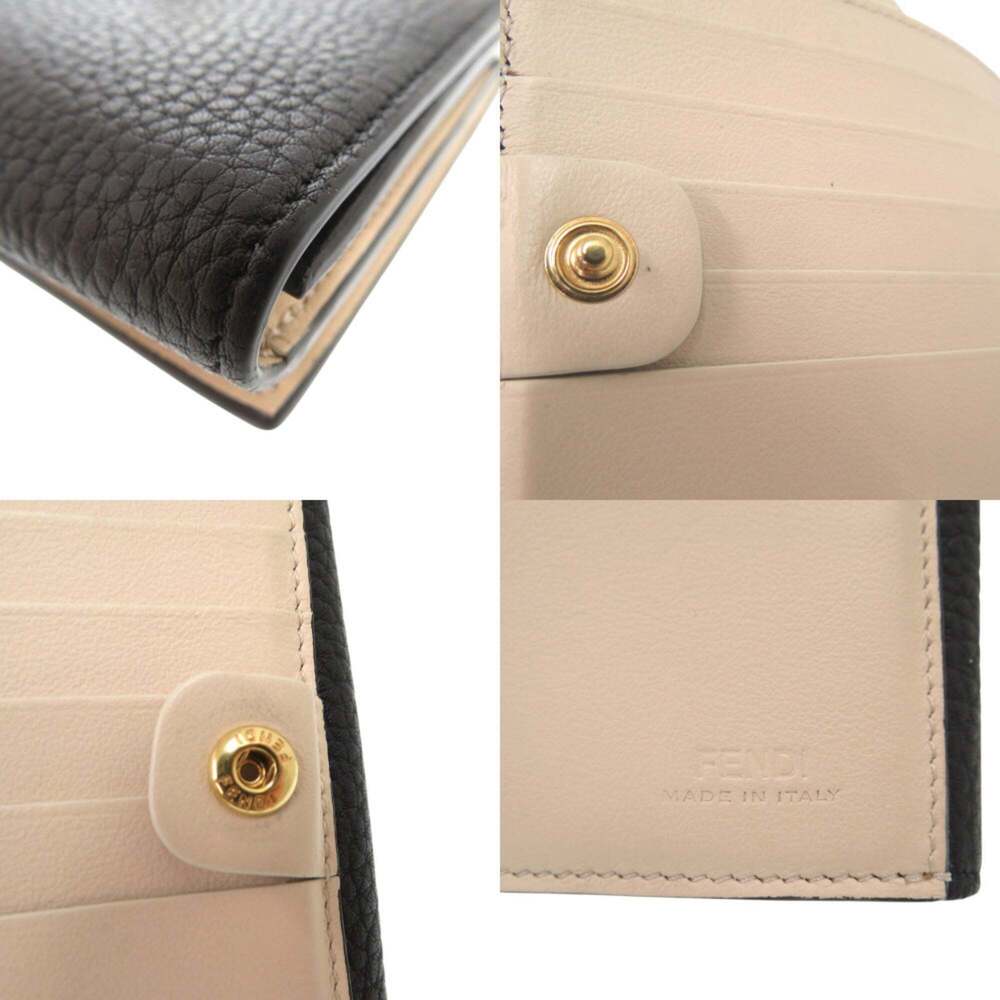 Like new Fendi PEEK A BOO bifold wallet 8M0438 A91B F11IE calfskin 0197 - Picture 10 of 10